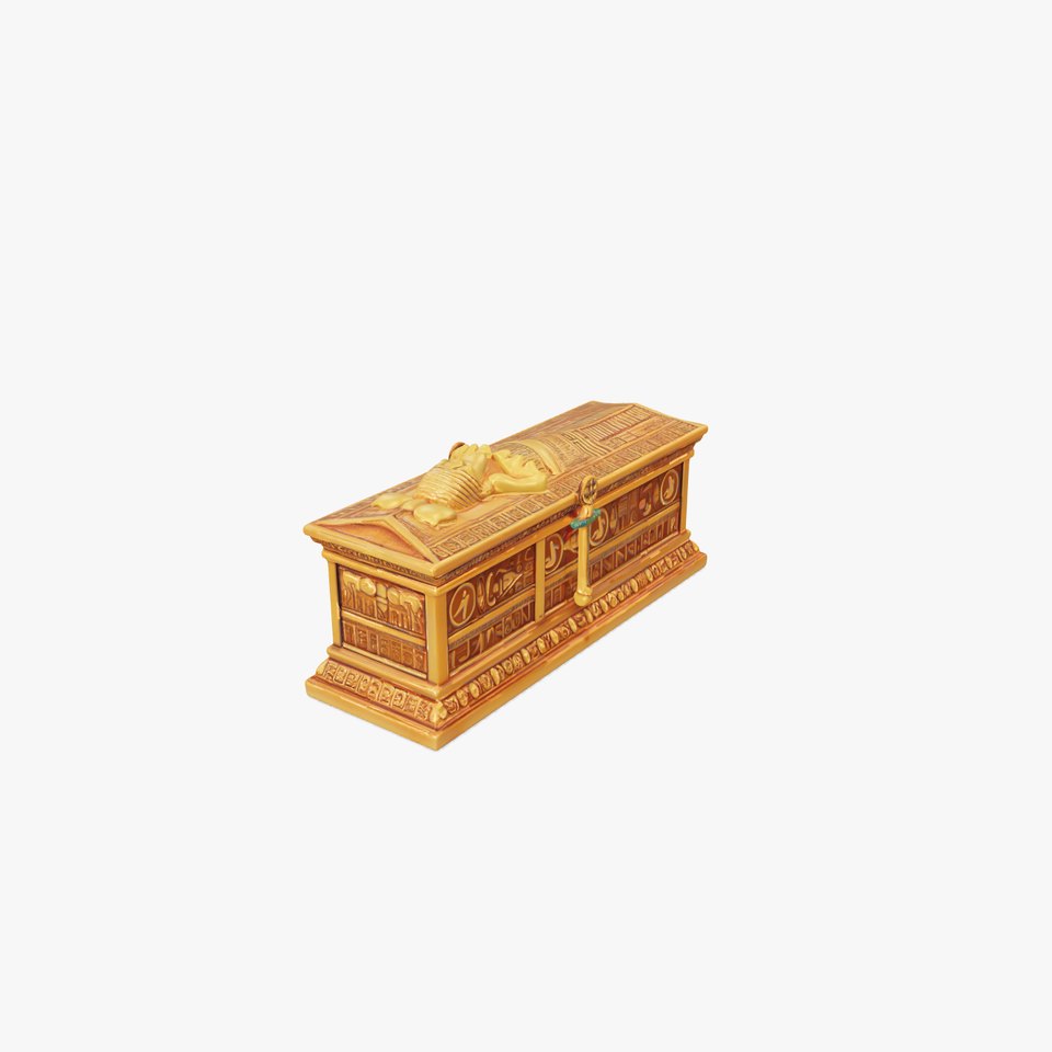Ancient Egyptian Sarcophagus Model Pack for HighDetail Scenes